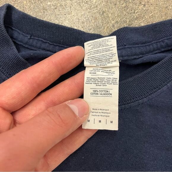 Bleached Work Tee on Gildan Blank (M) - Picture 4 of 4